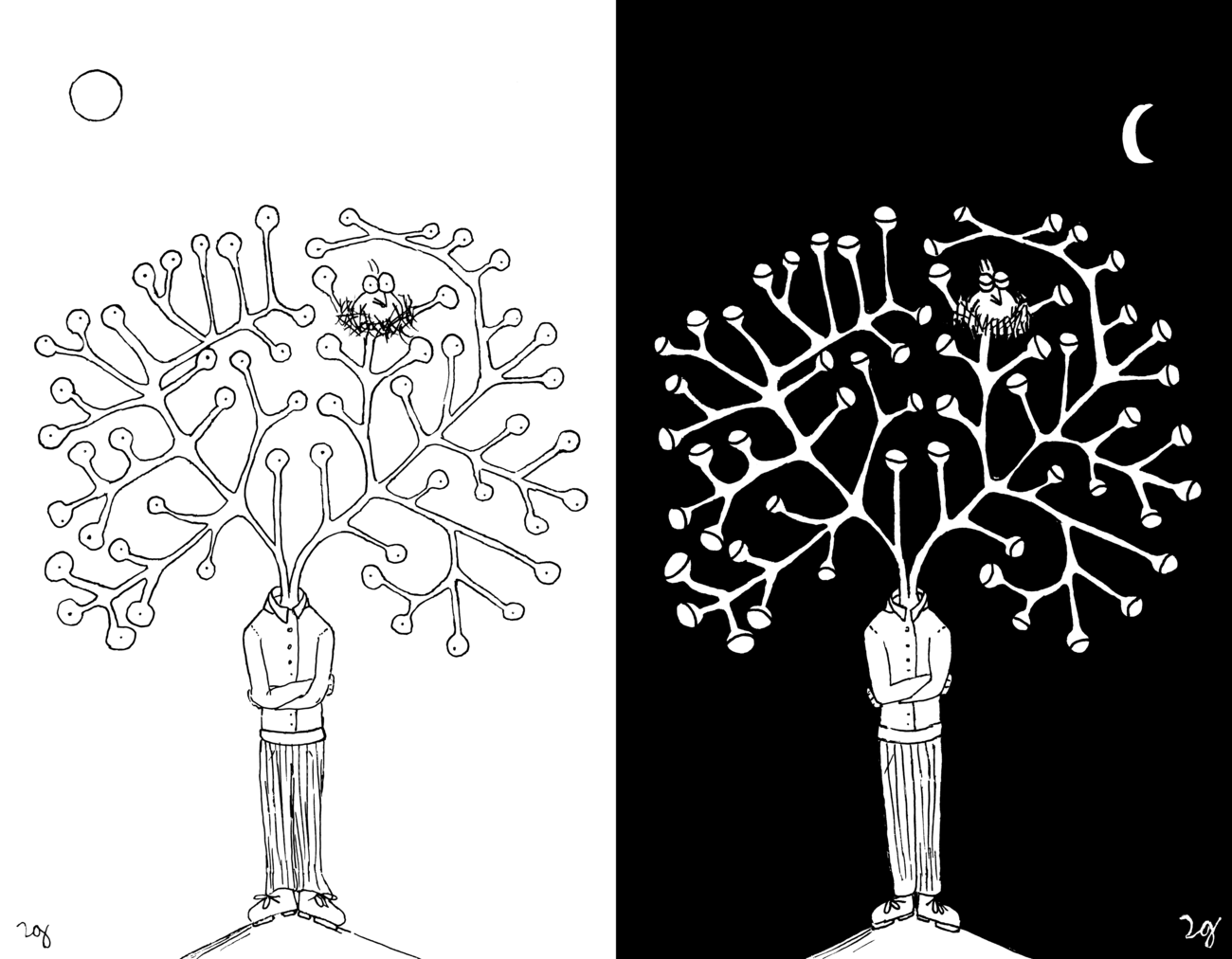 The Tree of Eyes, by Day and by Night